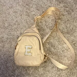 ‘E’ Design Elegant Cream Sling Bag